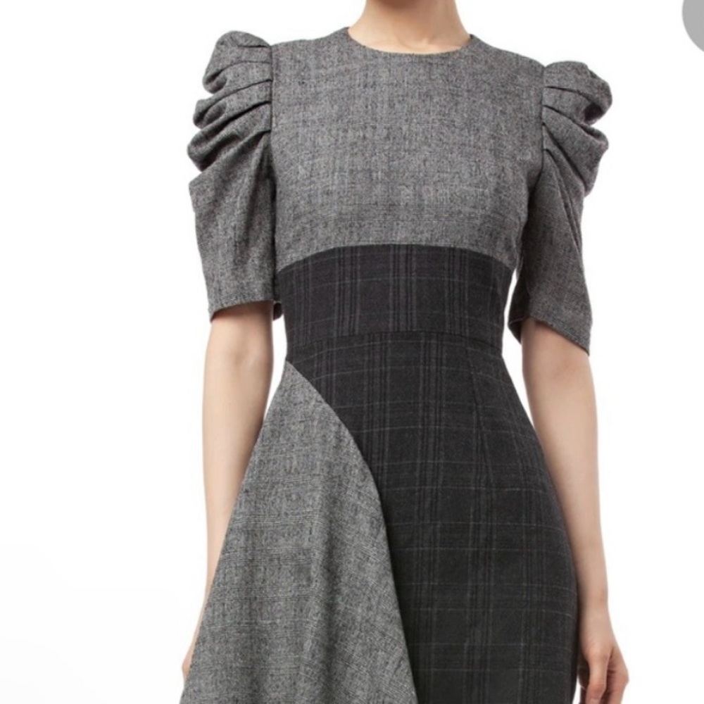 AMUR Grey Ruffle Uma Dress